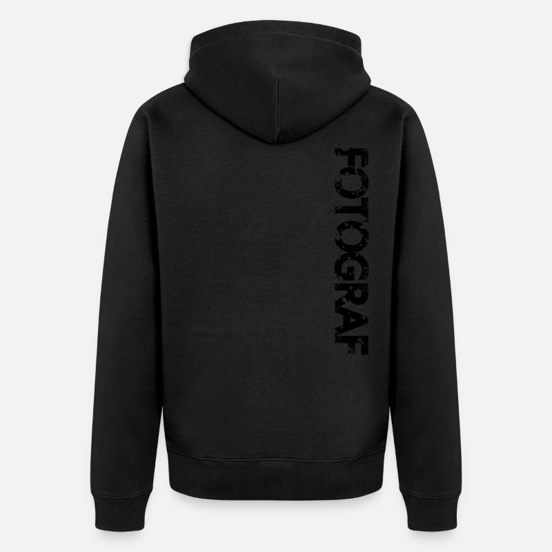 Photographe - Veste à capuche bio Premium Unisexe - noir