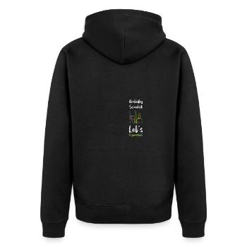 Anniversaire scientifique Nine Science - Veste à capuche bio Premium Unisexe - noir - Dos - Nico (187cm)