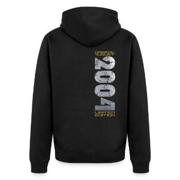 20ème Anniversaire Original Août 2004 Millésime 2004 - Veste à capuche bio Premium Unisexe - noir - Dos - Nico (187cm)