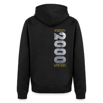 24ème Anniversaire Original Août 2000 Millésime 2000 - Veste à capuche bio Premium Unisexe - noir - Dos - Nico (187cm)