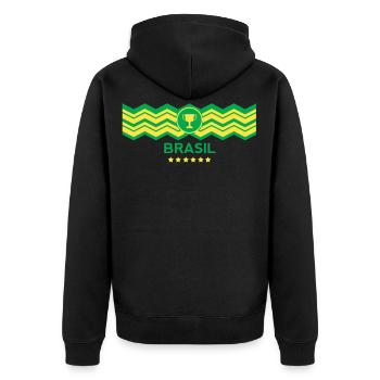 Campeão do mundo Brasil - Veste à capuche bio Premium Unisexe - noir - Dos - Nico (187cm)