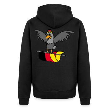 Allemagne Eagle - Veste à capuche bio Premium Unisexe - noir - Dos - Nico (187cm)