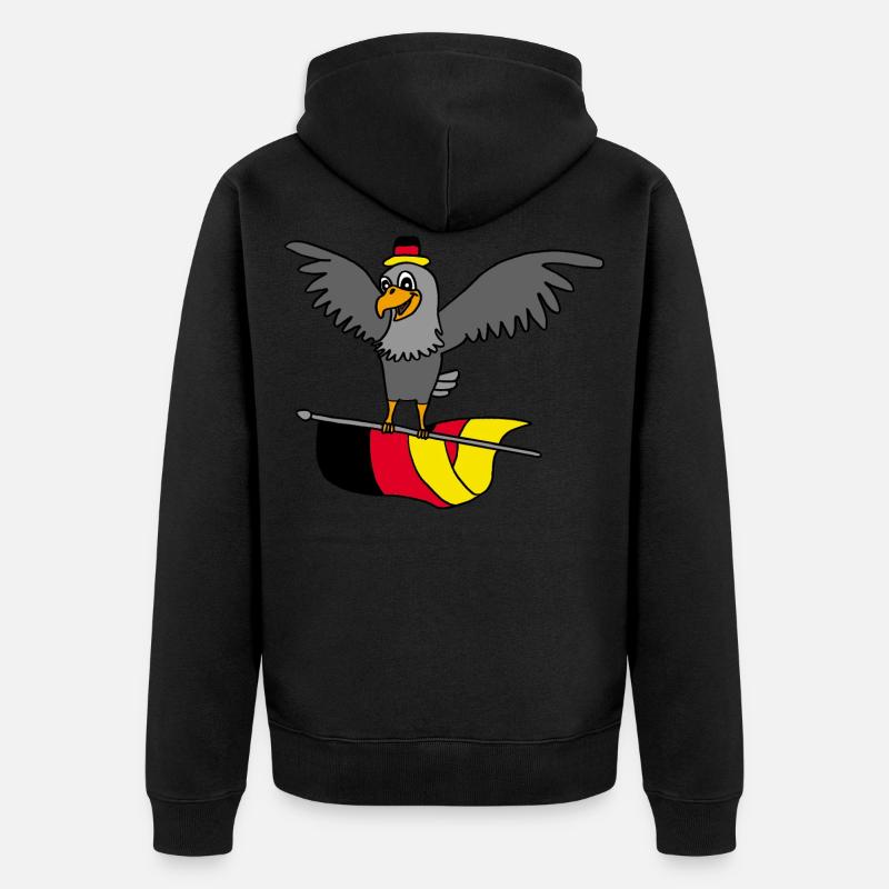 Allemagne Eagle - Veste à capuche bio Premium Unisexe - noir
