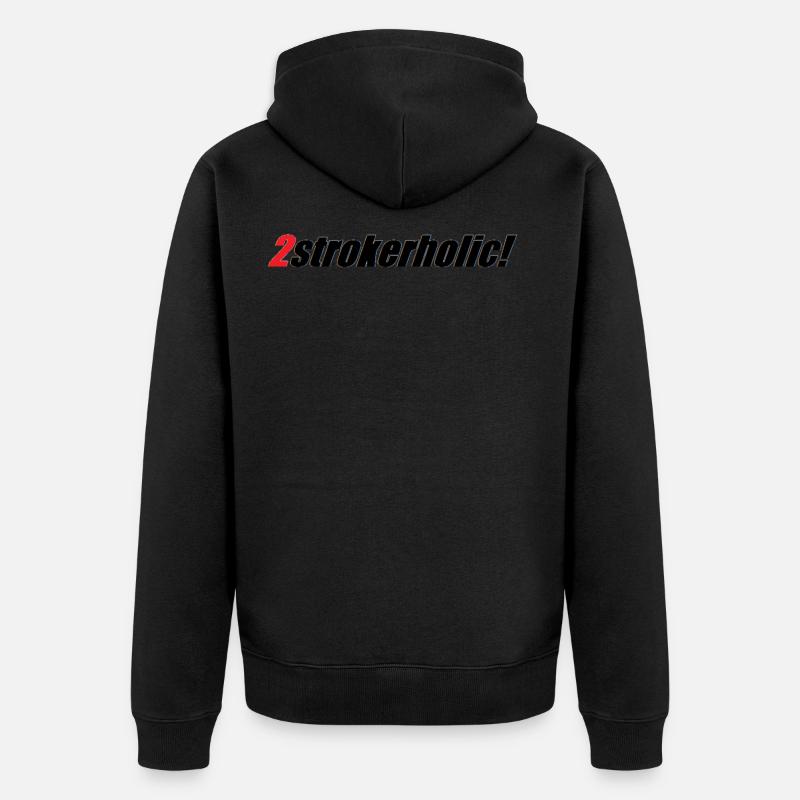 2strokerholic! - Unisex Premium Bio Zip Hoodie - Schwarz