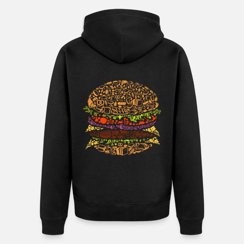Burger - Veste à capuche bio Premium Unisexe - noir
