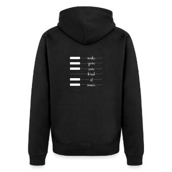 cool piano piano piano cadeau - Veste à capuche bio Premium Unisexe - noir - Dos - Nico (187cm)