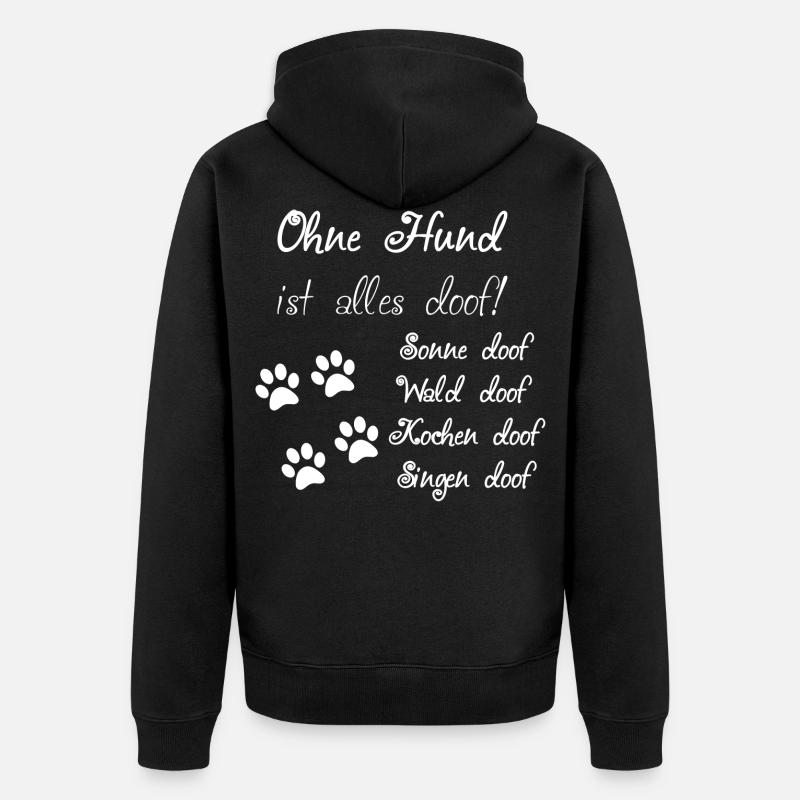 Conception de chiens - Veste à capuche bio Premium Unisexe - noir