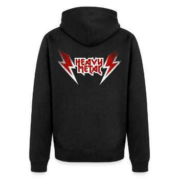 Heavy Metal - Veste à capuche bio Premium Unisexe - noir - Dos - Nico (187cm)