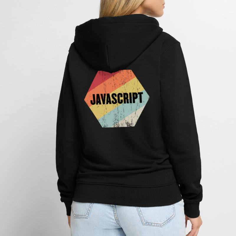 Javascript Unisex Premium Bio Zip Hoodie