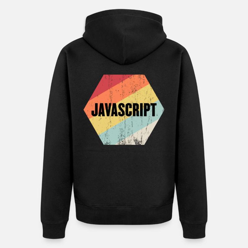 Javascript - Veste à capuche bio Premium Unisexe - noir