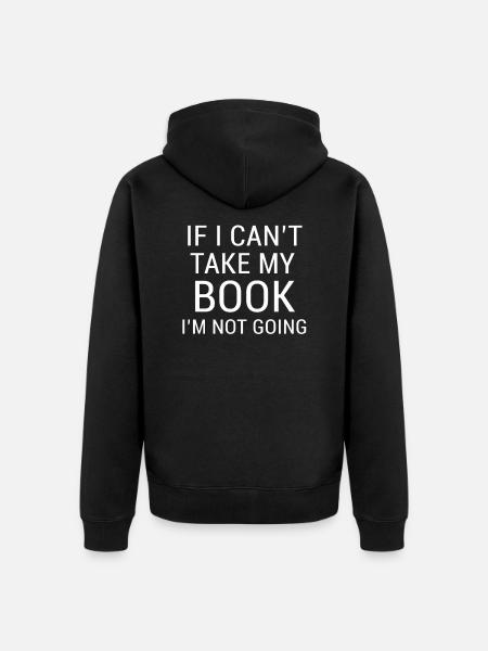 Book, Bookworm, Book - Unisex Premium Organic Zip Hoodie - black