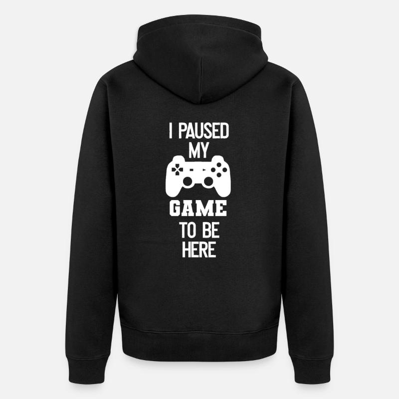 GIOCO - Felpa con cappuccio ecologica premium unisex - nero