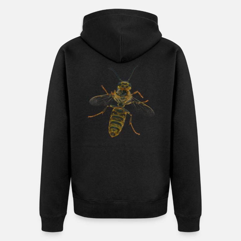 Abeille - Veste à capuche bio Premium Unisexe - noir