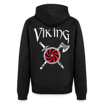 viking viking - Veste à capuche bio Premium Unisexe - noir - Dos - Nico (187cm)