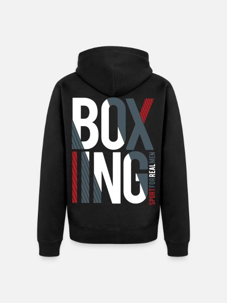 boxe - Veste à capuche bio Premium Unisexe - noir