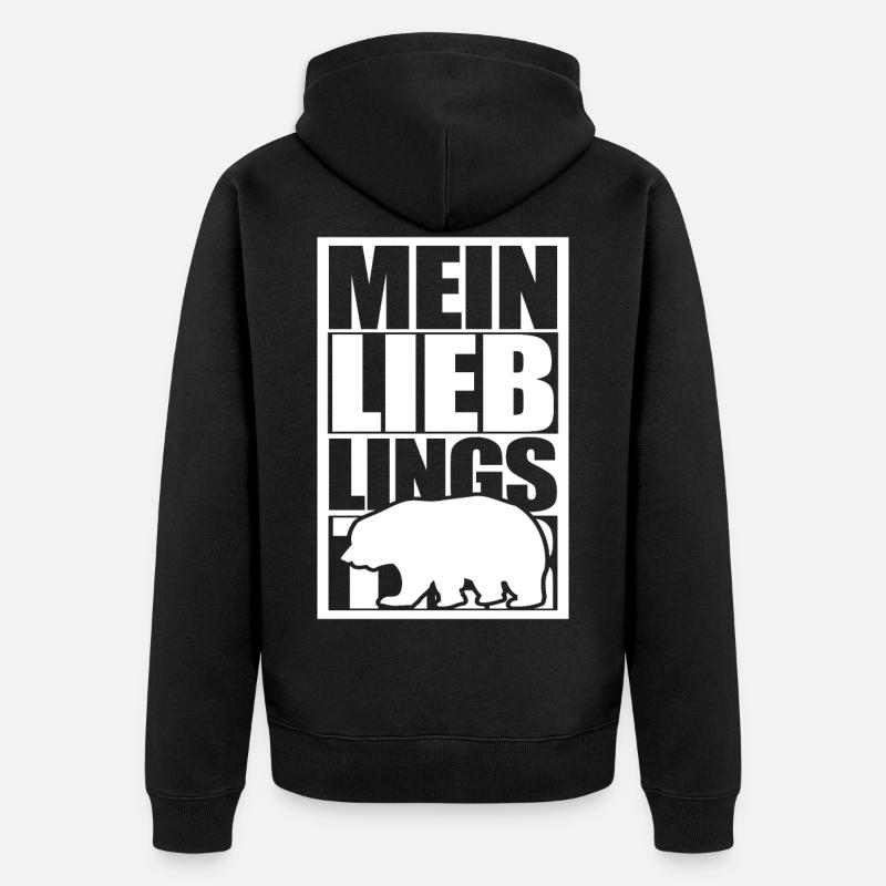 Ours préféré - Veste à capuche bio Premium Unisexe - noir
