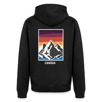 Canada - Veste à capuche bio Premium Unisexe - noir - Dos - Nico (187cm)
