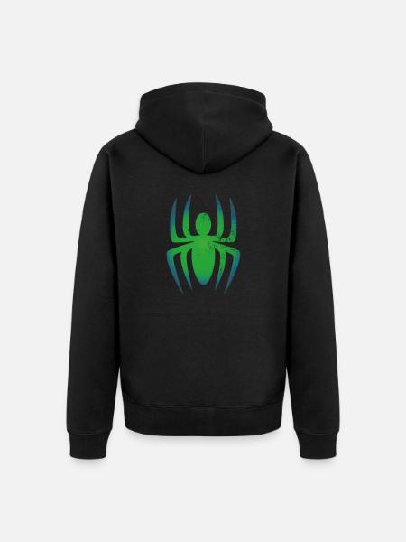 Spinne Tarantel Vogelspinne schwarze Witwe - Unisex Premium Bio Zip Hoodie - Schwarz