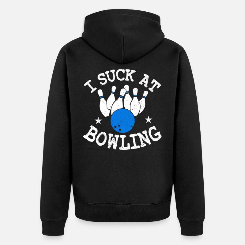 bowling - Veste à capuche bio Premium Unisexe - noir