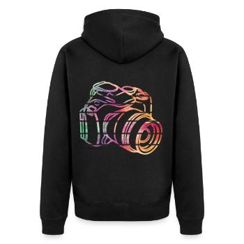 La photographie | Photographes | photographe - Veste à capuche bio Premium Unisexe - noir - Dos - Nico (187cm)
