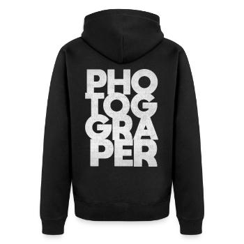 La photographie | Photographes | photographe - Veste à capuche bio Premium Unisexe - noir - Dos - Nico (187cm)