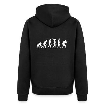Photographie | Photographes | Photographe - Veste à capuche bio Premium Unisexe - noir - Dos - Nico (187cm)