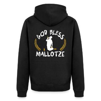 Bier – Shirt Partyurlaub Männerabend Geschenk - Unisex Premium Bio Zip Hoodie - Schwarz - Hinten - Nico (187cm)