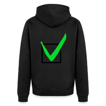 crochet - Veste à capuche bio Premium Unisexe - noir - Dos - Nico (187cm)