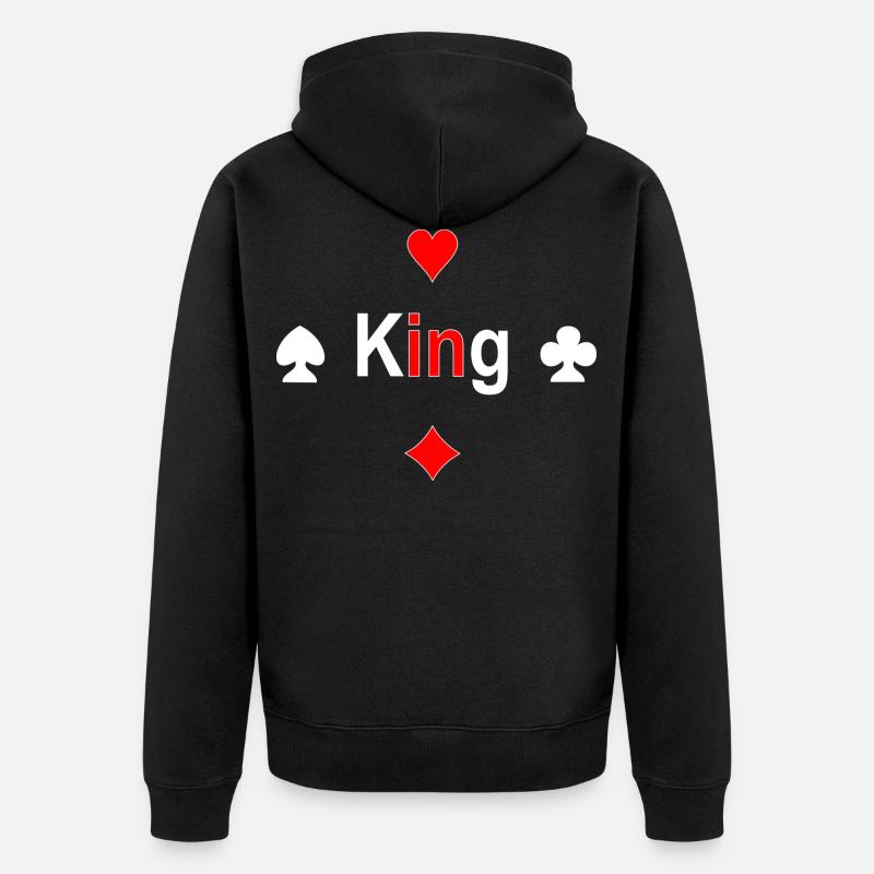 King - Veste à capuche bio Premium Unisexe - noir