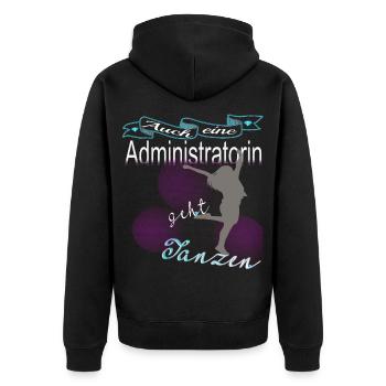 L'administrateur va danser mesdames idée cadeau - Veste à capuche bio Premium Unisexe - noir - Dos - Nico (187cm)