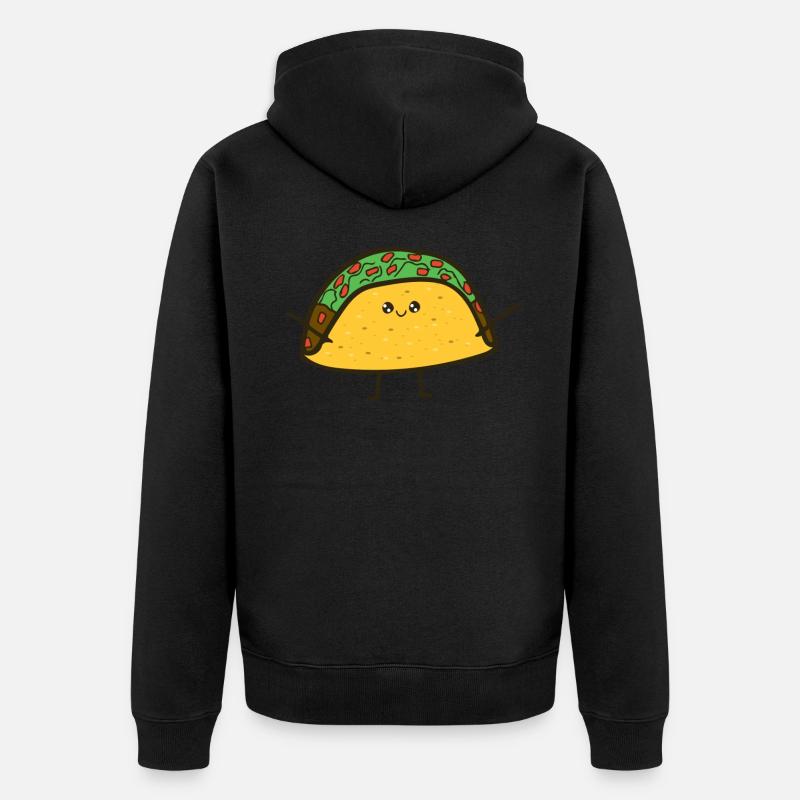 Taco Essen Mexico - Unisex Premium Bio Zip Hoodie - Schwarz
