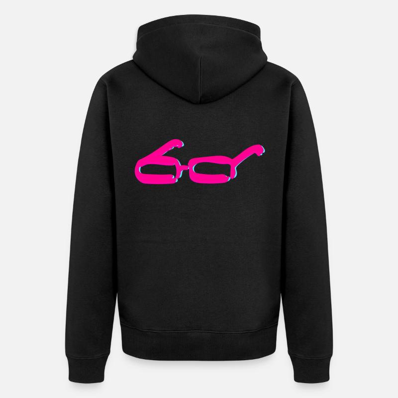 lunettes - Veste à capuche bio Premium Unisexe - noir