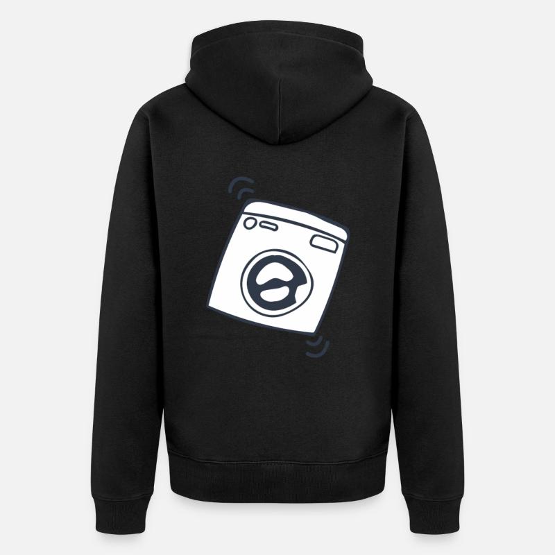 Machine à laver - Veste à capuche bio Premium Unisexe - noir
