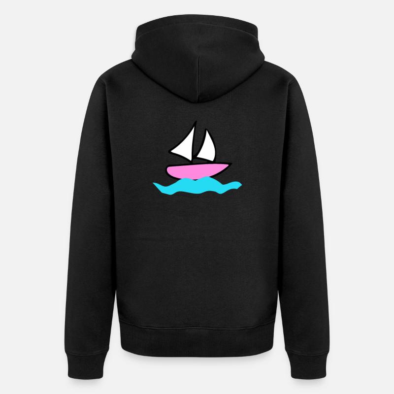 Bateau - Veste à capuche bio Premium Unisexe - noir