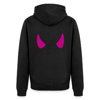 Cornes - Veste à capuche bio Premium Unisexe - noir - Dos - Nico (187cm)