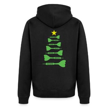 Christmas Fléchettes De Noël Fléchettes Xmas Dart - Veste à capuche bio Premium Unisexe - noir - Dos - Nico (187cm)