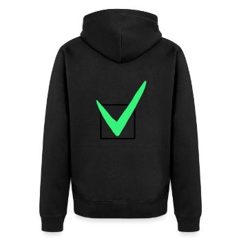 Coche - signe - Veste à capuche bio Premium Unisexe - noir - Dos - Nico (187cm)