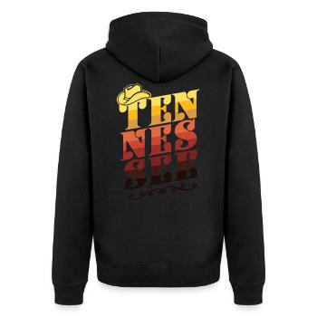 Tennessee Dirt - Veste à capuche bio Premium Unisexe - noir - Dos - Nico (187cm)