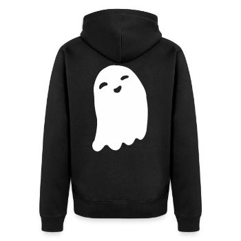 Fantôme fantôme déguisement fantôme fantôme halloween - Veste à capuche bio Premium Unisexe - noir - Dos - Nico (187cm)