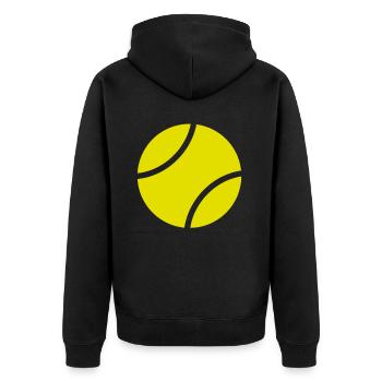 Tennis ball tennis sport cadeau Ball Sport - Veste à capuche bio Premium Unisexe - noir - Dos - Nico (187cm)