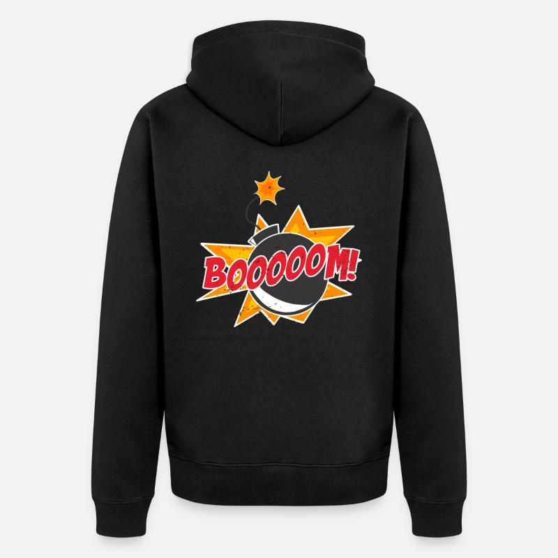 Comic Comics Manga - Veste à capuche bio Premium Unisexe - noir