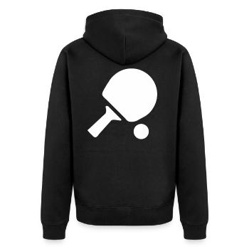 Tennis de table raquette tennis de table joueur de tennis de table - Veste à capuche bio Premium Unisexe - noir - Dos - Nico (187cm)