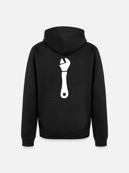 Adjustable wrench wrench tools - Unisex Premium Organic Zip Hoodie - black