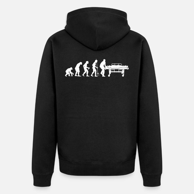 Paramedic evolution paramedic - Unisex Premium Organic Zip Hoodie - black