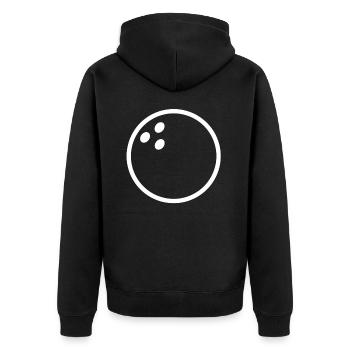 Skittles bowling bowling skittles sport bowler - Unisex Premium Organic Zip Hoodie - black - Back - Nico (187cm)