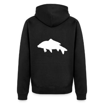 Fish marine animals shark fishes animal fish marine animal - Unisex Premium Organic Zip Hoodie - black - Back - Nico (187cm)