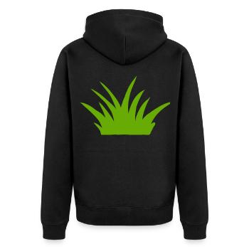 Wiese Garten Rasen Pflanze Natur Geschenk Blume - Veste à capuche bio Premium Unisexe - noir - Dos - Nico (187cm)