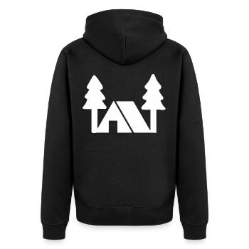 Camping Gift Camping Nature Camping Holiday Tent - Unisex Premium Organic Zip Hoodie - black - Back - Nico (187cm)