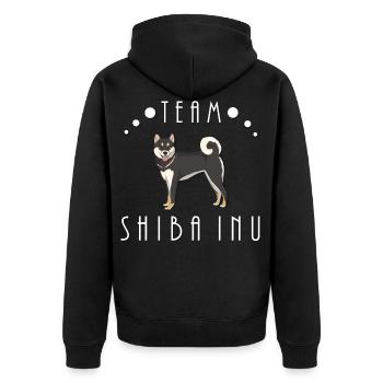 Team Shiba Inu - Black and Tan - Veste à capuche bio Premium Unisexe - noir - Dos - Nico (187cm)