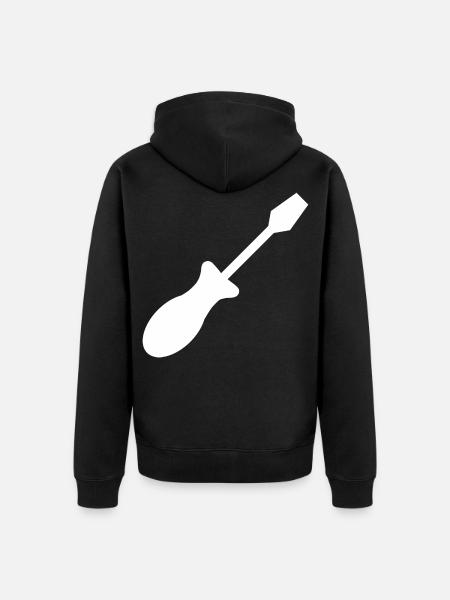 Screwdriver Craft Tool Artisan - Unisex Premium Organic Zip Hoodie - black
